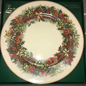 Lenox 1981 Virgina colony Christmas plate